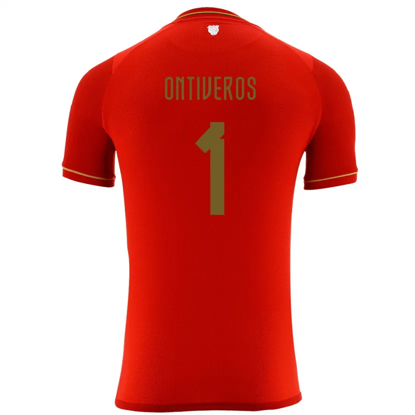 Danxen Kvinnor Bolivia Mel Ontiveros #1 Röd Bortatröja Matchtröjor 24-26 Tröjor T-Tröja