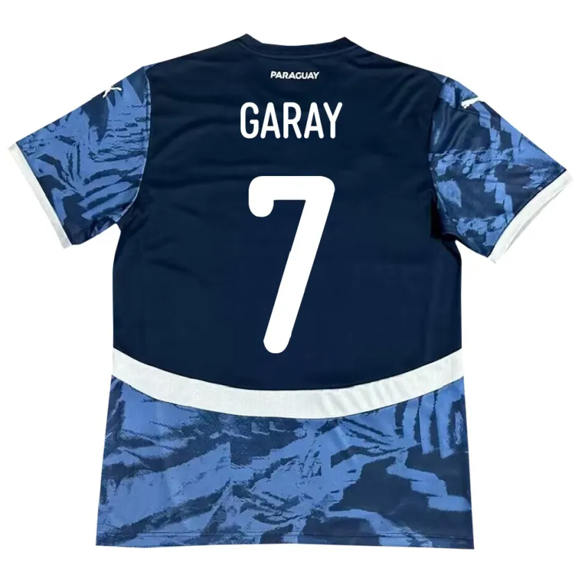 Danxen Kvinnor Paraguay Griselda Garay #7 Blå Bortatröja Matchtröjor 24-26 Tröjor T-Tröja