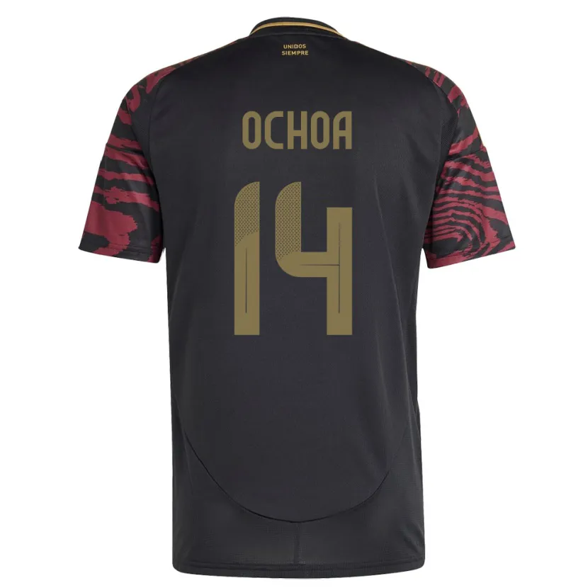Danxen Kvinnor Peru Victoria Ochoa #14 Svart Bortatröja Matchtröjor 24-26 Tröjor T-Tröja