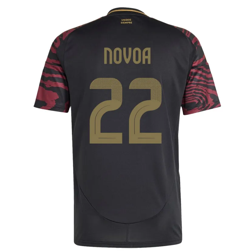 Danxen Kvinnor Peru Cindy Novoa #22 Svart Bortatröja Matchtröjor 24-26 Tröjor T-Tröja