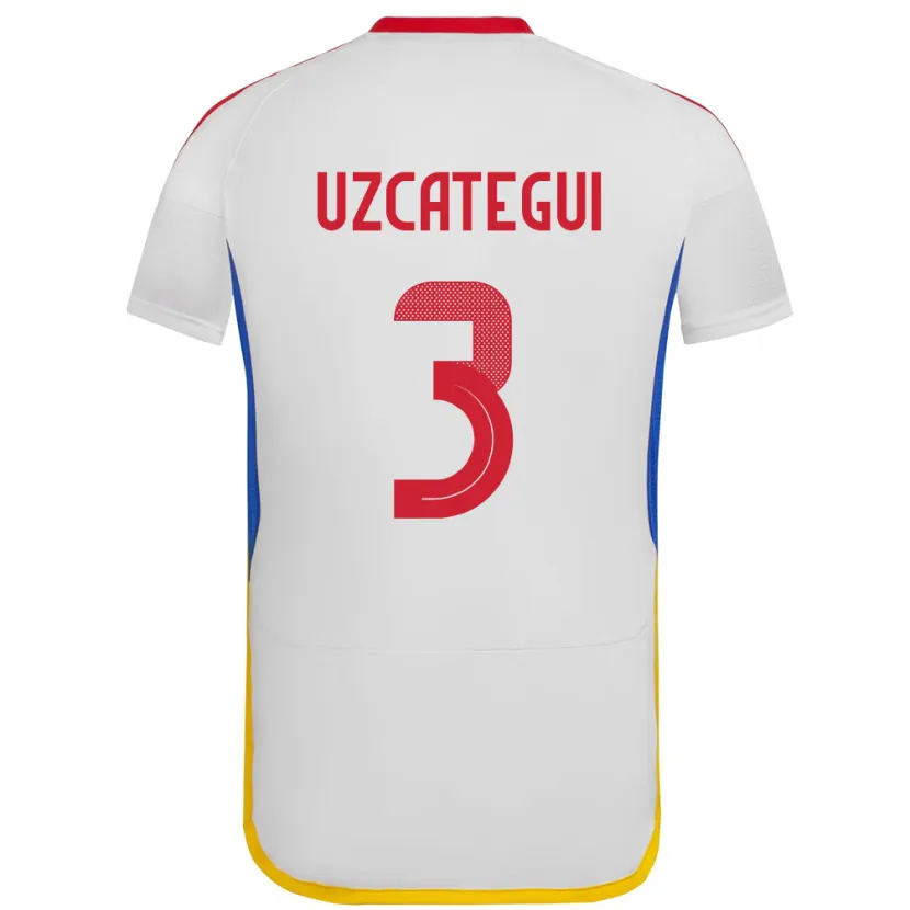 Danxen Kvinnor Venezuela Rafael Uzcátegui #3 Vit Bortatröja Matchtröjor 24-26 Tröjor T-Tröja