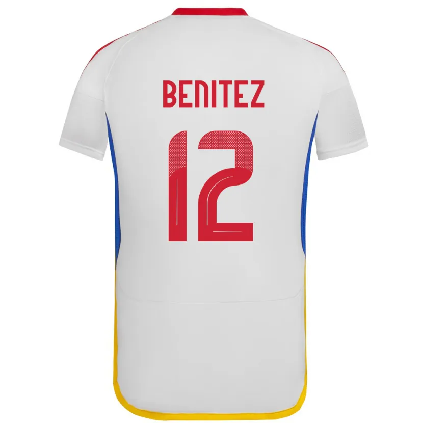 Danxen Kvinnor Venezuela Frankarlos Benítez #12 Vit Bortatröja Matchtröjor 24-26 Tröjor T-Tröja