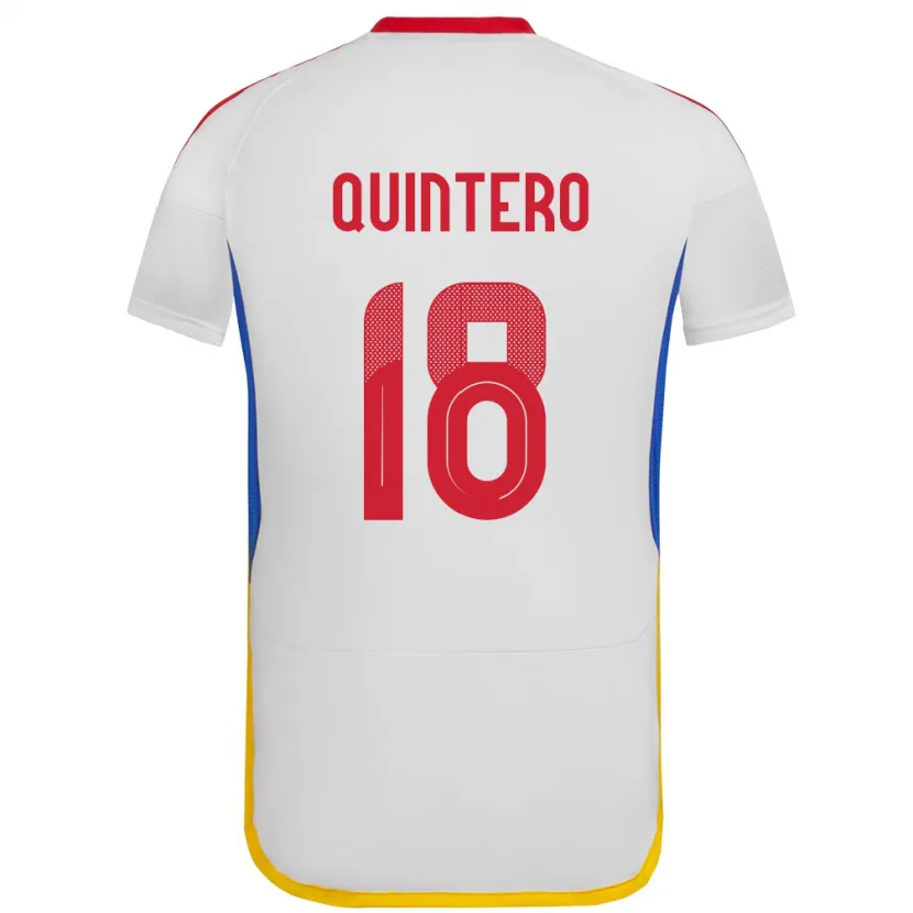 Danxen Kvinnor Venezuela Jesús Quintero #18 Vit Bortatröja Matchtröjor 24-26 Tröjor T-Tröja