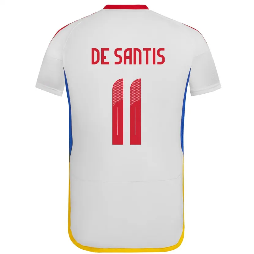 Danxen Kvinnor Venezuela Jeriel De Santis #11 Vit Bortatröja Matchtröjor 24-26 Tröjor T-Tröja
