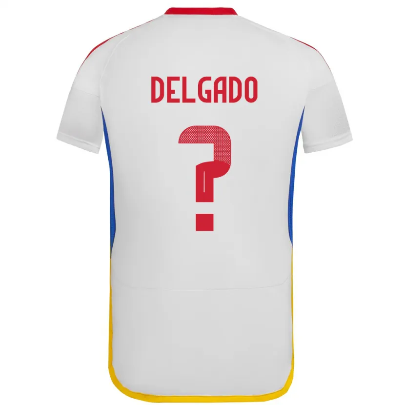 Danxen Kvinnor Venezuela Álex Delgado #0 Vit Bortatröja Matchtröjor 24-26 Tröjor T-Tröja
