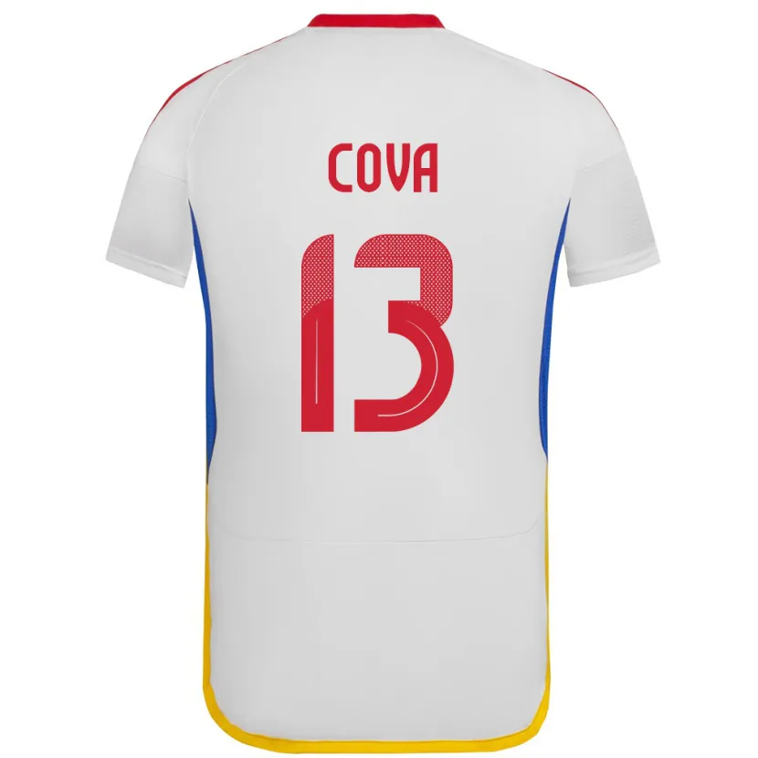Danxen Kvinnor Venezuela Alejandro Cova #13 Vit Bortatröja Matchtröjor 24-26 Tröjor T-Tröja