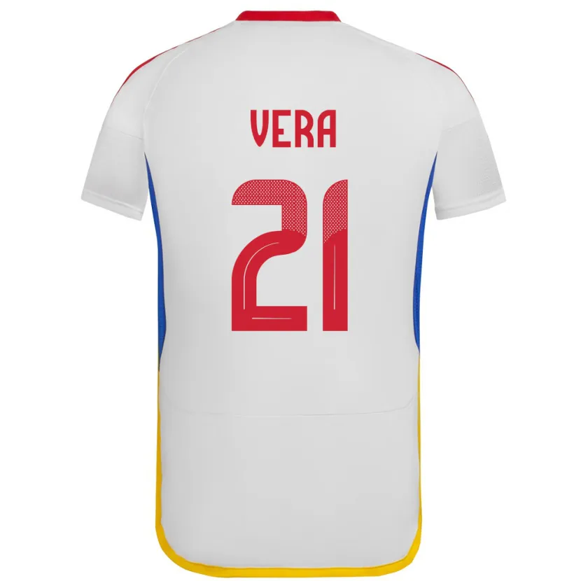 Danxen Kvinnor Venezuela Andry Vera #21 Vit Bortatröja Matchtröjor 24-26 Tröjor T-Tröja