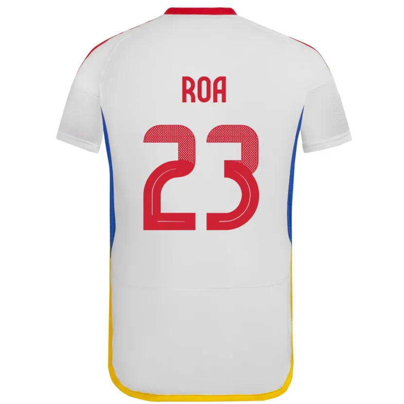 Danxen Kvinnor Venezuela Keiber Roa #23 Vit Bortatröja Matchtröjor 24-26 Tröjor T-Tröja
