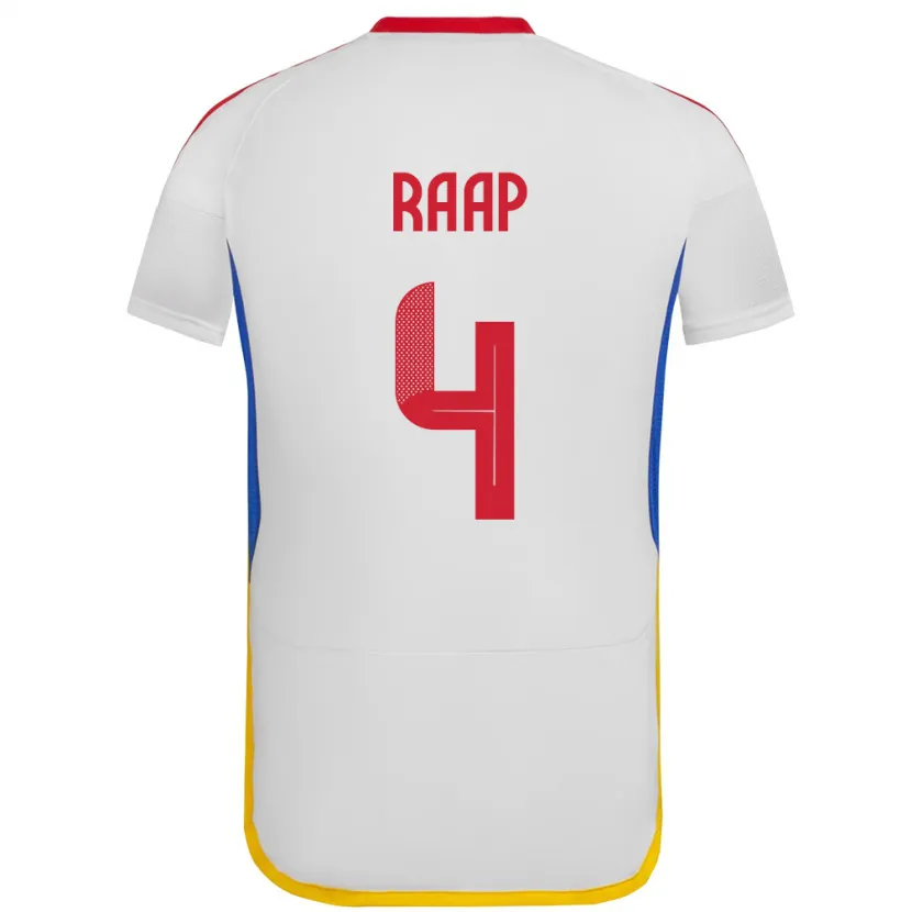 Danxen Kvinnor Venezuela Yiandro Raap #4 Vit Bortatröja Matchtröjor 24-26 Tröjor T-Tröja