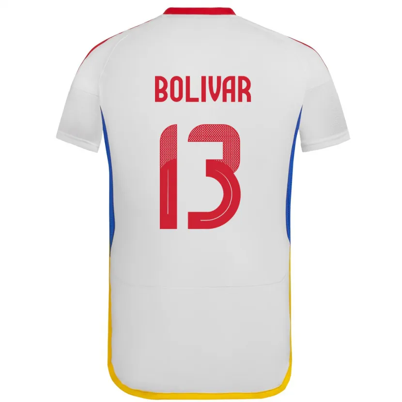 Danxen Kvinnor Venezuela Salvador Bolívar #13 Vit Bortatröja Matchtröjor 24-26 Tröjor T-Tröja