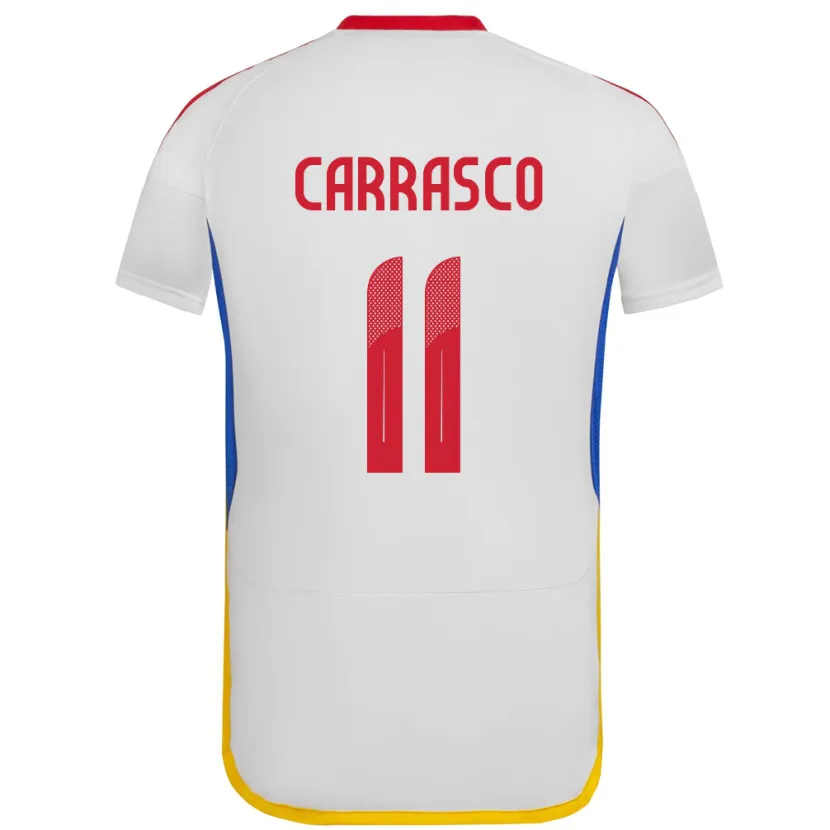 Danxen Kvinnor Venezuela Raiderlin Carrasco #11 Vit Bortatröja Matchtröjor 24-26 Tröjor T-Tröja