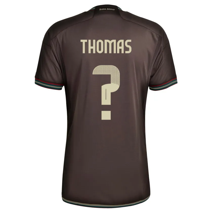 Danxen Kvinnor Jamaica Kersha Thomas #0 Nattbrun Bortatröja Matchtröjor 24-26 Tröjor T-Tröja