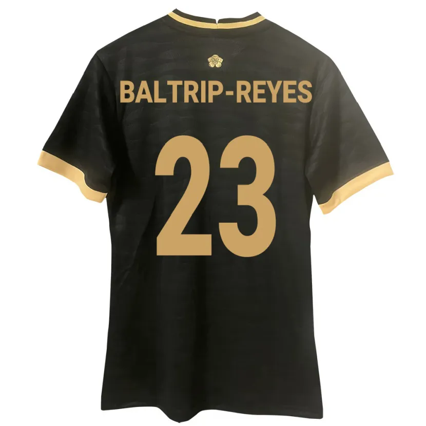 Danxen Kvinnor Panama Carina Baltrip-Reyes #23 Svart Bortatröja Matchtröjor 24-26 Tröjor T-Tröja