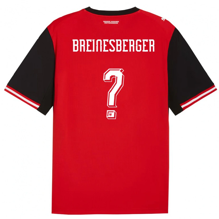 Danxen Barn Österrike Christoph Breinesberger #0 Svart Vit Hemmatröja Matchtröjor 26-28 Tröjor T-Tröja