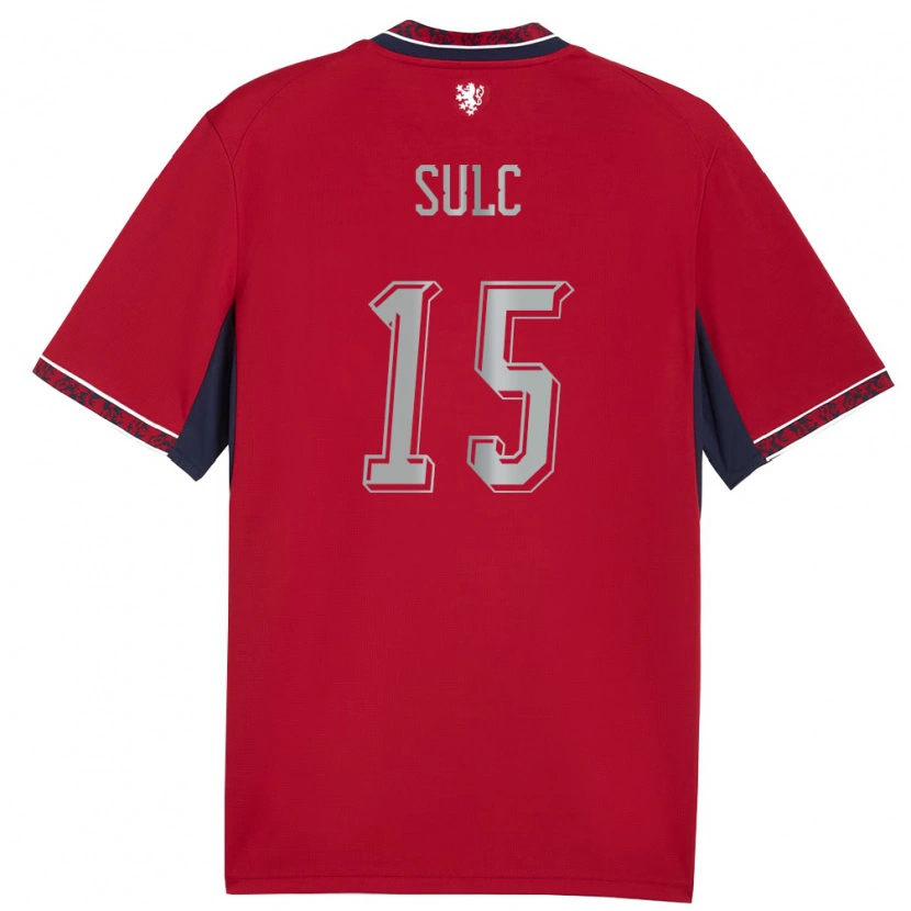 Danxen Barn Tjeckien Pavel Sulc #15 Röd Vit Marin Hemmatröja Matchtröjor 26-28 Tröjor T-Tröja