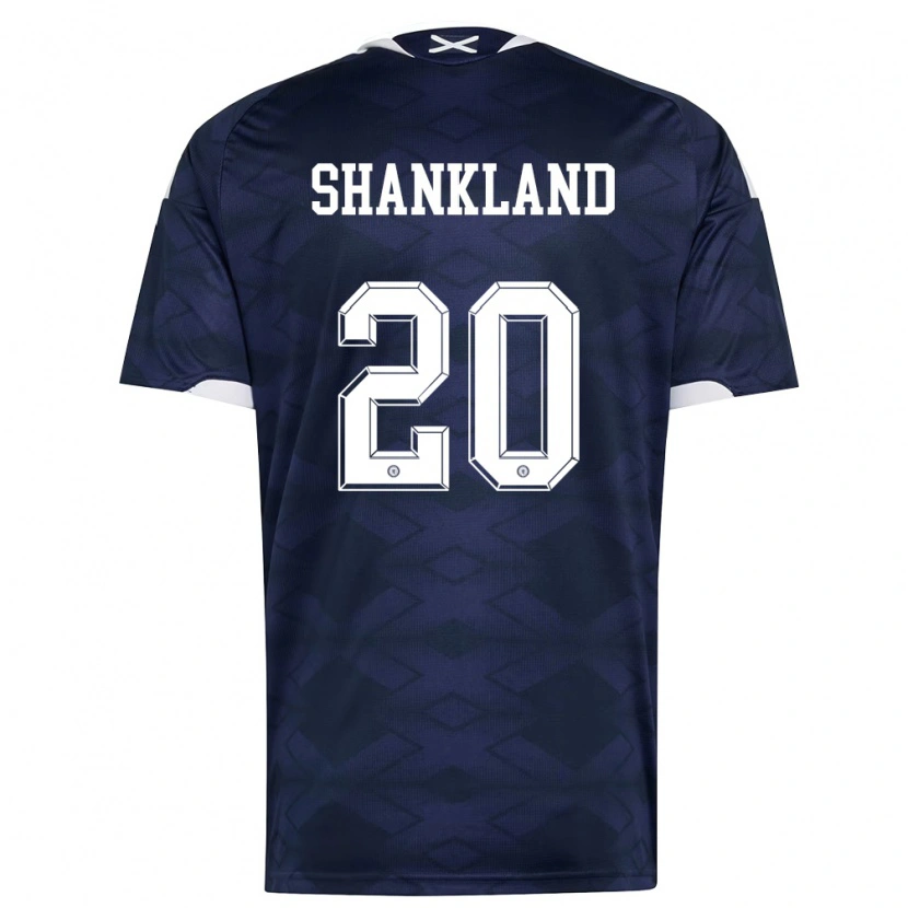 Danxen Barn Skottland Lawrence Shankland #20 Marin Vit Hemmatröja Matchtröjor 26-28 Tröjor T-Tröja