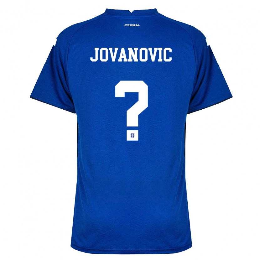 Danxen Barn Serbien Djordje Jovanovic #0 Marin Röd Hemmatröja Matchtröjor 26-28 Tröjor T-Tröja