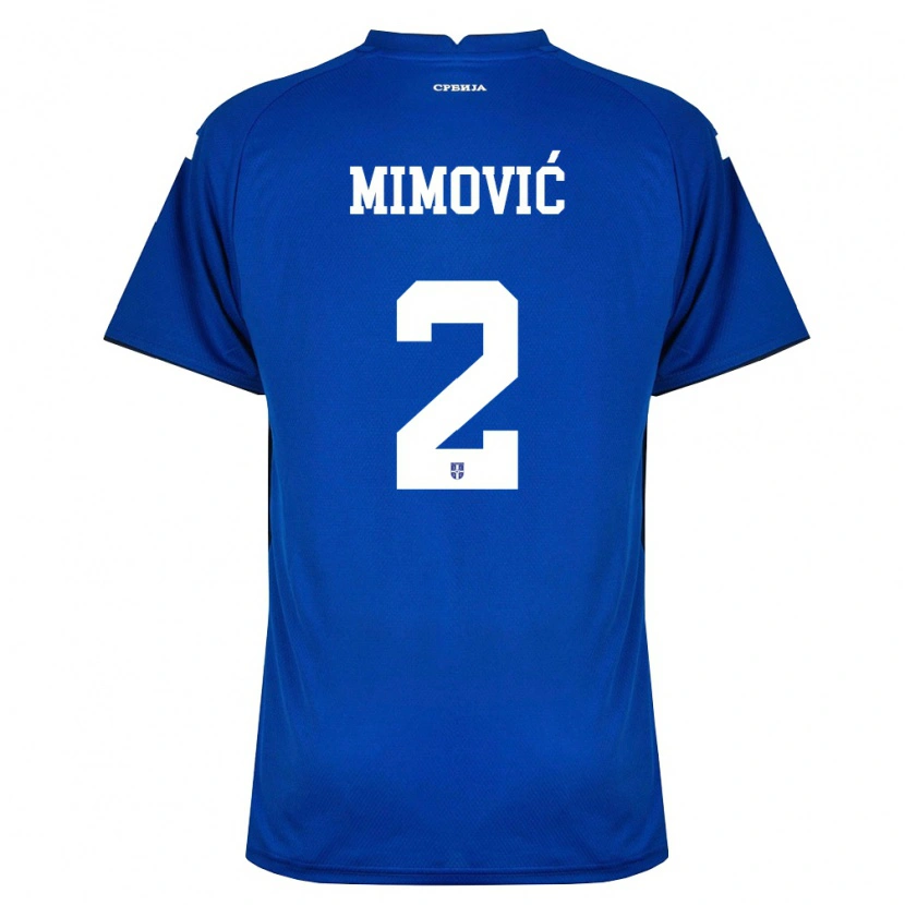 Danxen Barn Serbien Ognjen Mimović #2 Marin Röd Hemmatröja Matchtröjor 26-28 Tröjor T-Tröja