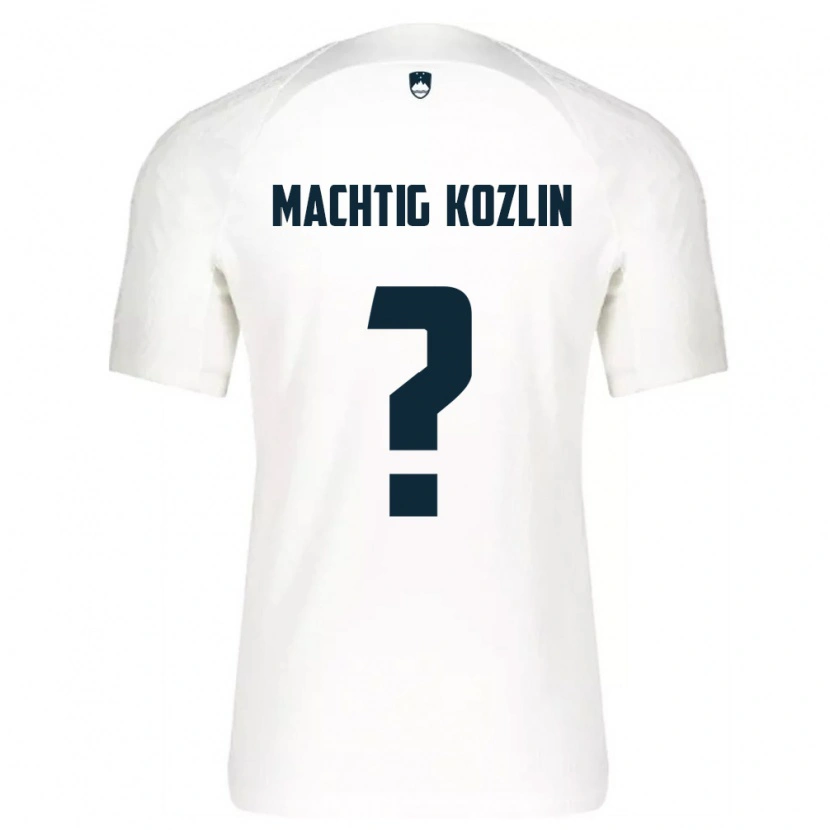 Danxen Barn Slovenien Vid Mächtig Kozlin #0 Vit Blå Hemmatröja Matchtröjor 26-28 Tröjor T-Tröja