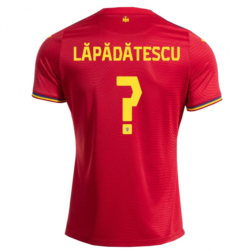 Danxen Barn Rumänien Robert Lăpădătescu #0 Röd Marin Gul Bortatröja Matchtröjor 26-28 Tröjor T-Tröja