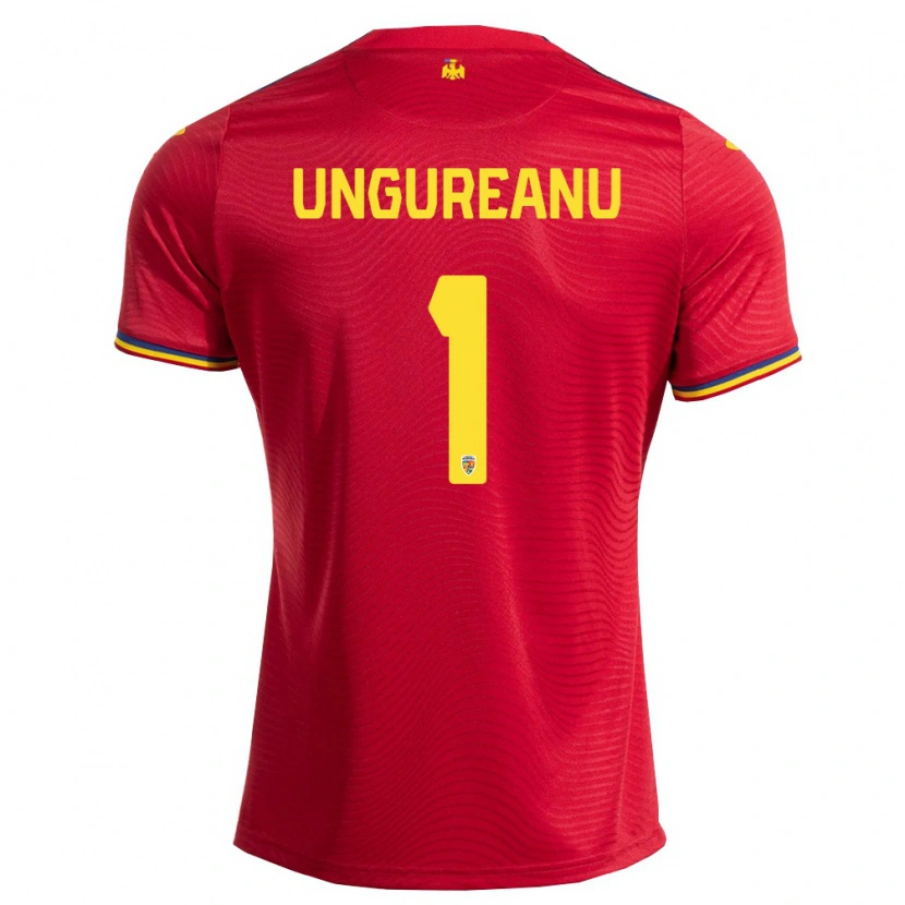 Danxen Barn Rumänien Bogdan Ungureanu #1 Röd Marin Gul Bortatröja Matchtröjor 26-28 Tröjor T-Tröja