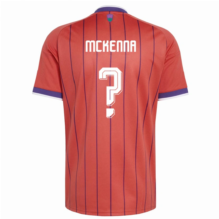Danxen Barn Skottland Callan Mckenna #0 Orange Lila Bortatröja Matchtröjor 26-28 Tröjor T-Tröja