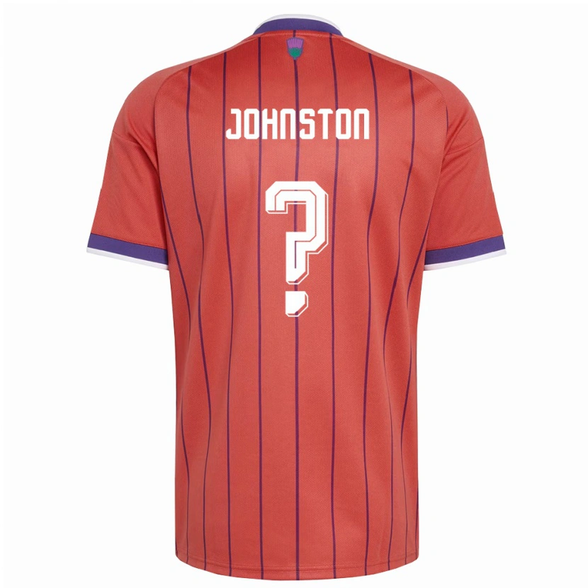 Danxen Barn Skottland Max Johnston #0 Orange Lila Bortatröja Matchtröjor 26-28 Tröjor T-Tröja
