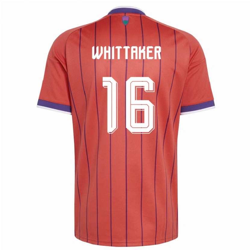 Danxen Barn Skottland Rory Whittaker #16 Orange Lila Bortatröja Matchtröjor 26-28 Tröjor T-Tröja