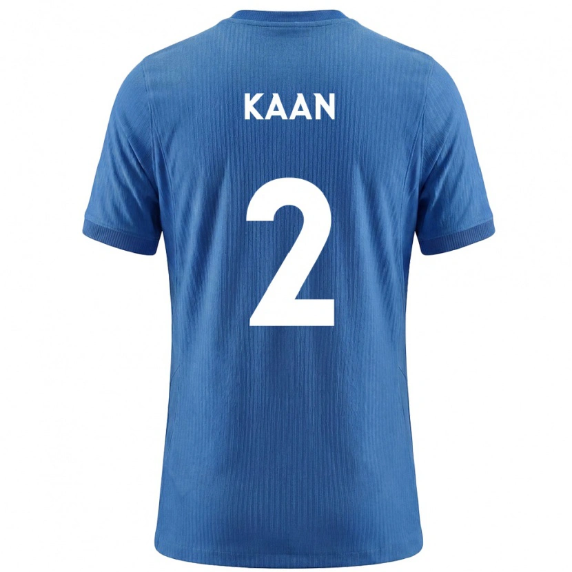Danxen Barn Slovenien Ali Kaan #2 Blå Vit Bortatröja Matchtröjor 26-28 Tröjor T-Tröja