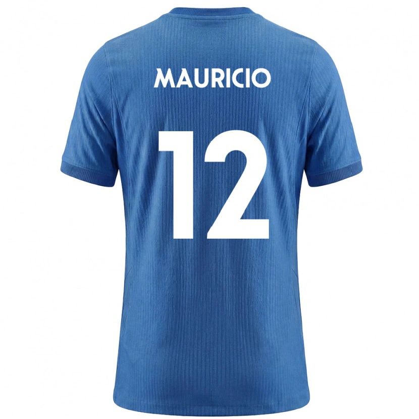 Danxen Barn Slovenien Zan Mauricio #12 Blå Vit Bortatröja Matchtröjor 26-28 Tröjor T-Tröja