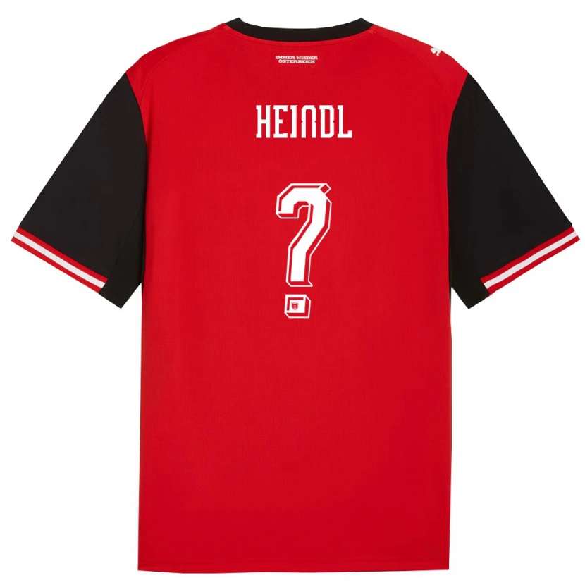 Danxen Män Österrike David Heindl #0 Svart Vit Hemmatröja Matchtröjor 26-28 Tröjor T-Tröja