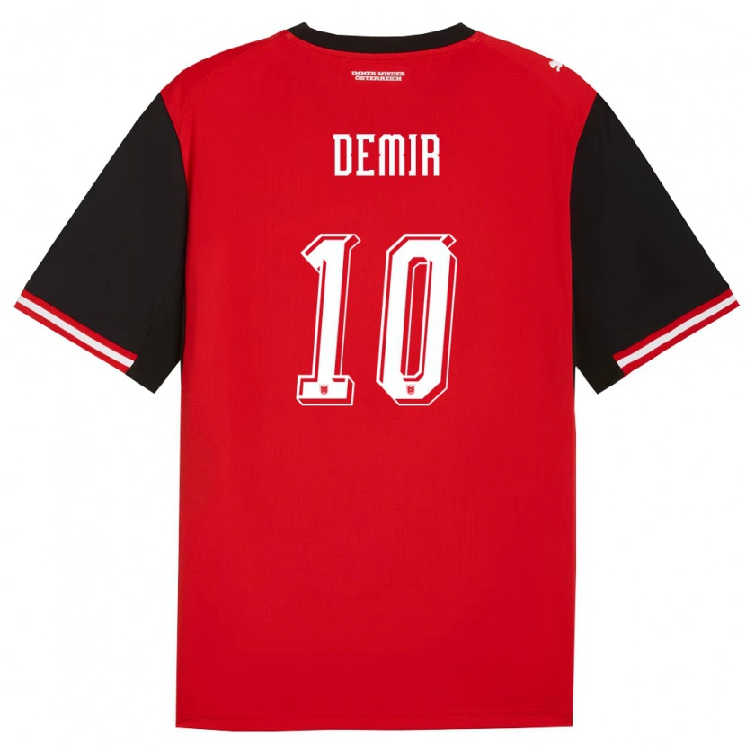 Danxen Män Österrike Yusuf Demir #10 Svart Vit Hemmatröja Matchtröjor 26-28 Tröjor T-Tröja