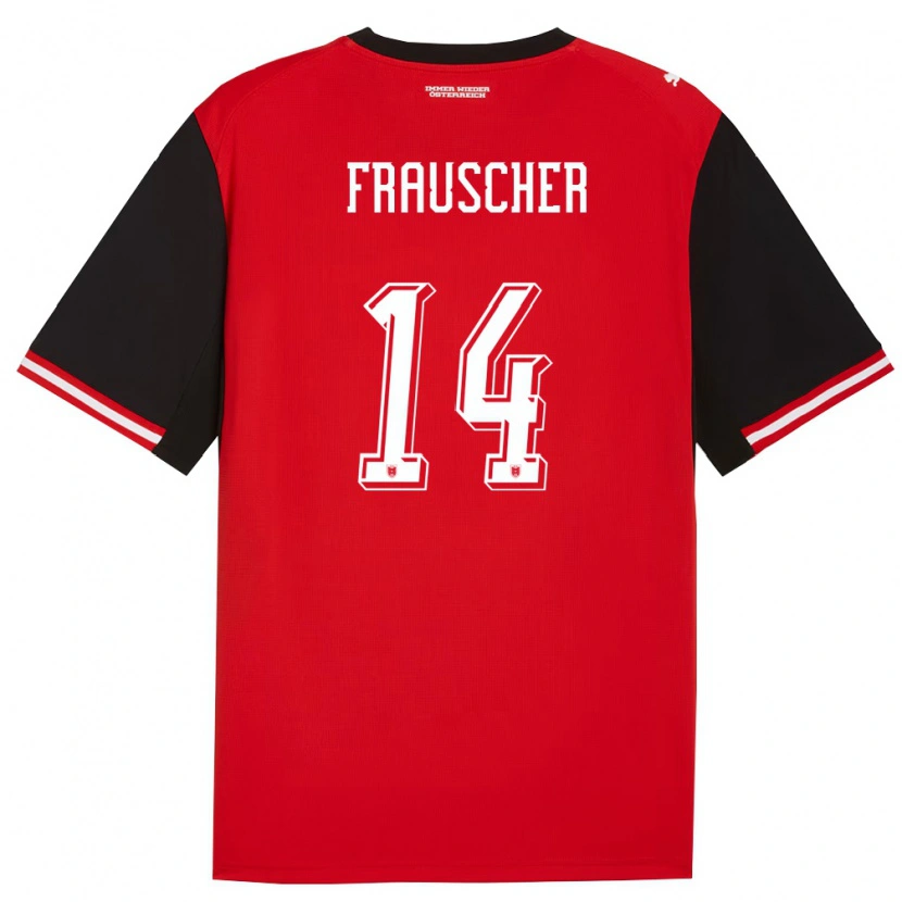 Danxen Män Österrike Daniel Frauscher #14 Svart Vit Hemmatröja Matchtröjor 26-28 Tröjor T-Tröja
