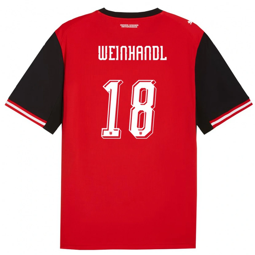 Danxen Män Österrike Luca Weinhandl #18 Svart Vit Hemmatröja Matchtröjor 26-28 Tröjor T-Tröja