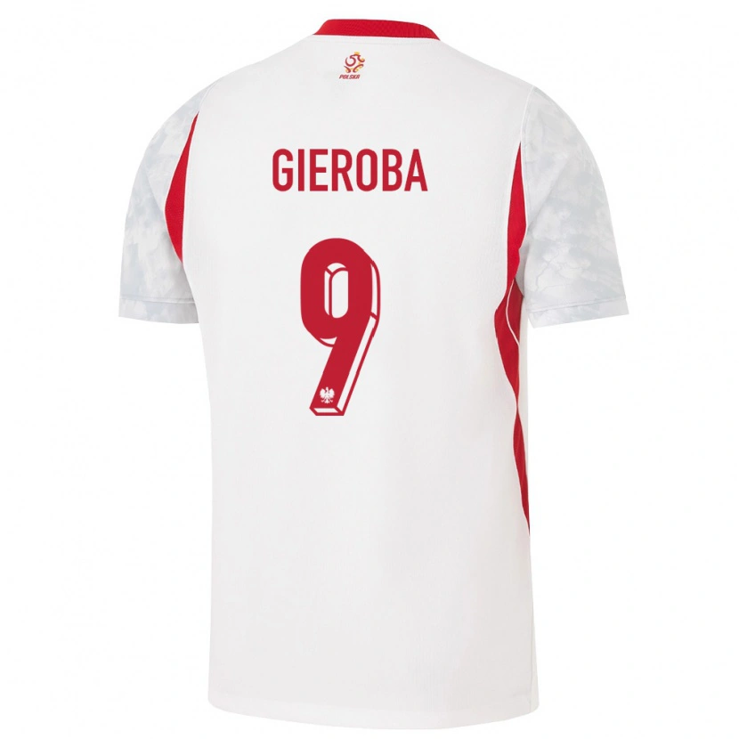 Danxen Män Polen Stanisław Gieroba #9 Vit Röd Grå Hemmatröja Matchtröjor 26-28 Tröjor T-Tröja