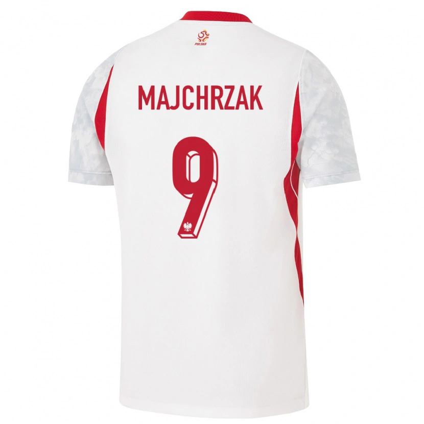 Danxen Män Polen Jordan Majchrzak #9 Vit Röd Grå Hemmatröja Matchtröjor 26-28 Tröjor T-Tröja