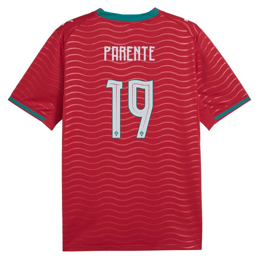 Danxen Män Portugal Tiago Parente #19 Röd Grön Vit Hemmatröja Matchtröjor 26-28 Tröjor T-Tröja