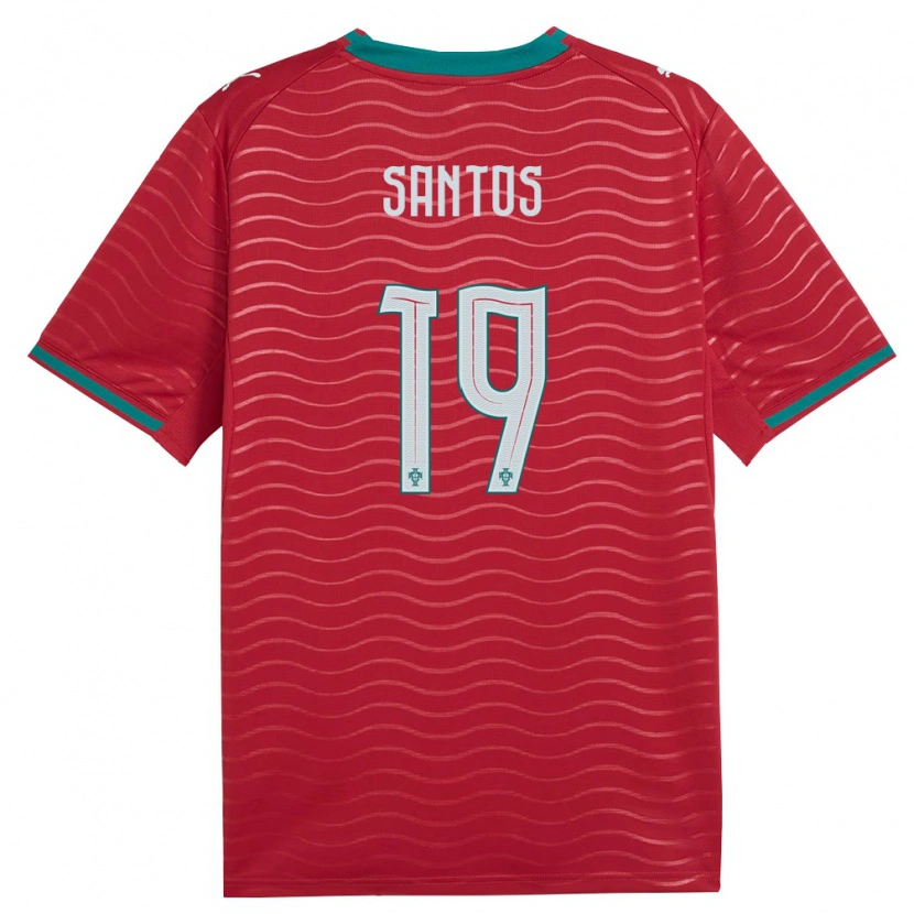 Danxen Män Portugal Denilson Santos #19 Röd Grön Vit Hemmatröja Matchtröjor 26-28 Tröjor T-Tröja