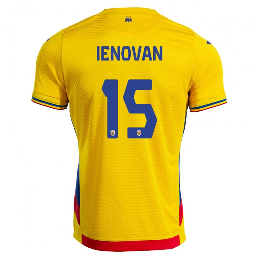 Danxen Män Rumänien Bianca Ienovan #15 Gul Röd Hemmatröja Matchtröjor 26-28 Tröjor T-Tröja