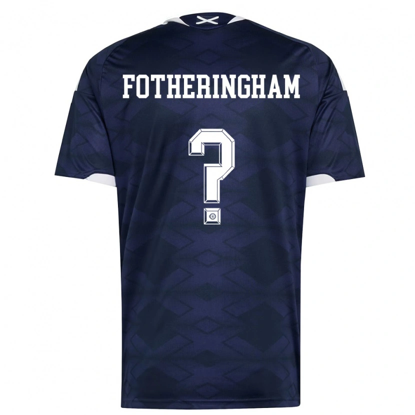 Danxen Män Skottland Kai Fotheringham #0 Marin Vit Hemmatröja Matchtröjor 26-28 Tröjor T-Tröja
