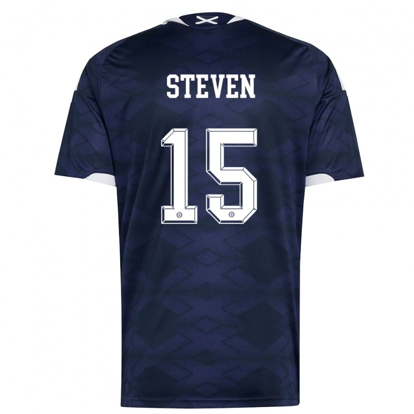 Danxen Män Skottland Taylor Steven #15 Marin Vit Hemmatröja Matchtröjor 26-28 Tröjor T-Tröja