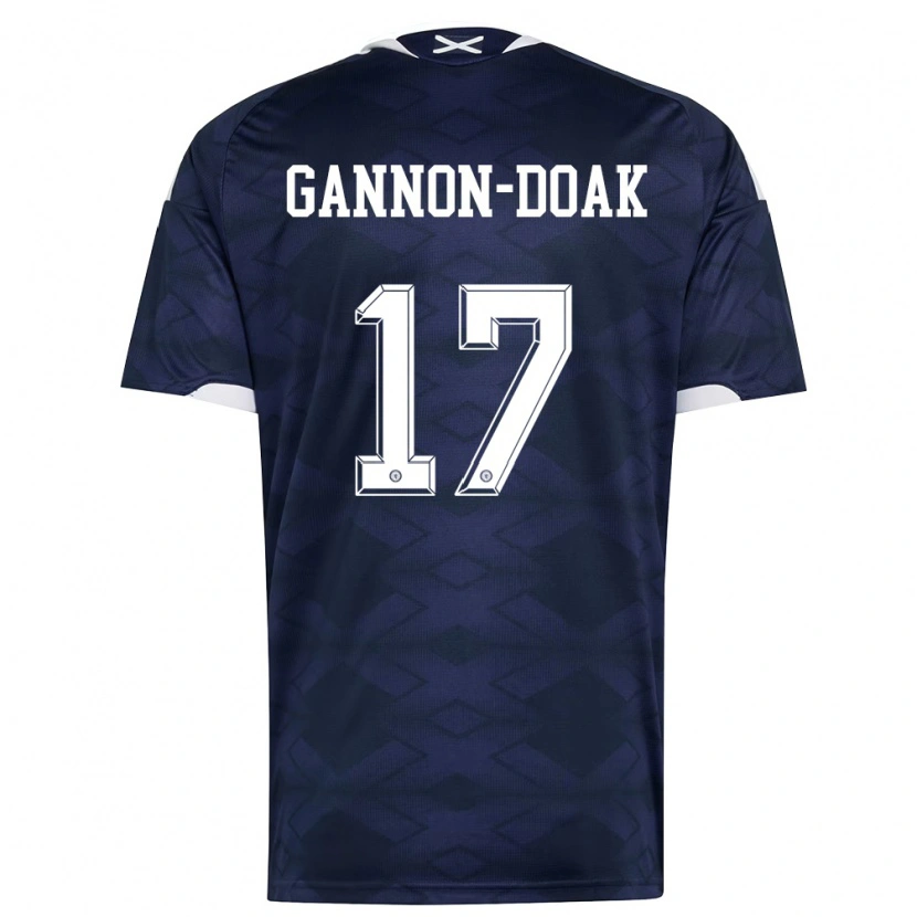 Danxen Män Skottland Ben Gannon-Doak #17 Marin Vit Hemmatröja Matchtröjor 26-28 Tröjor T-Tröja