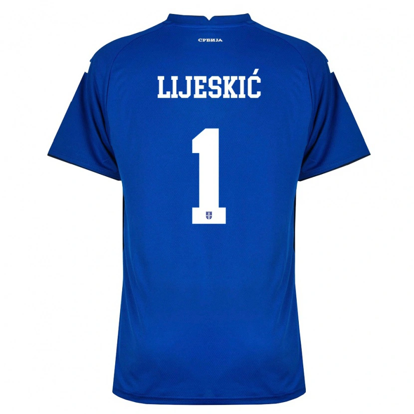 Danxen Män Serbien Luka Lijeskic #1 Marin Röd Hemmatröja Matchtröjor 26-28 Tröjor T-Tröja