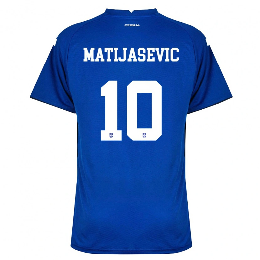 Danxen Män Serbien Filip Matijasevic #10 Marin Röd Hemmatröja Matchtröjor 26-28 Tröjor T-Tröja