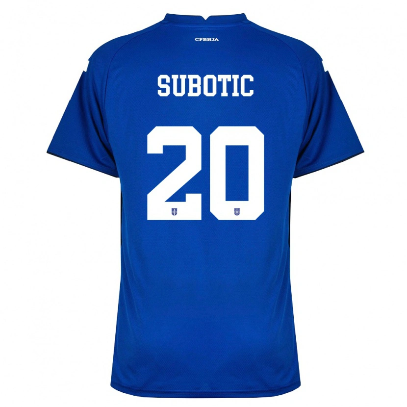 Danxen Män Serbien Andrej Subotic #20 Marin Röd Hemmatröja Matchtröjor 26-28 Tröjor T-Tröja