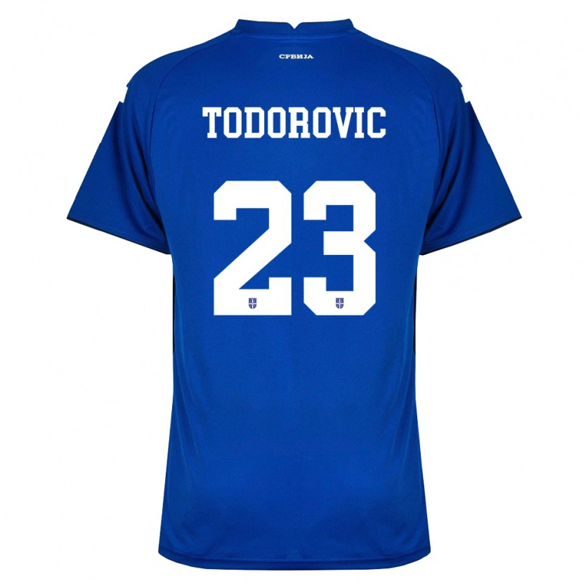 Danxen Män Serbien Aleksa Todorovic #23 Marin Röd Hemmatröja Matchtröjor 26-28 Tröjor T-Tröja