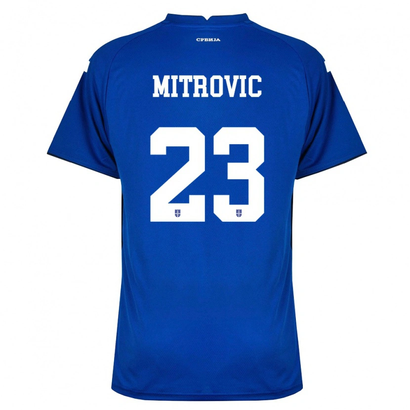 Danxen Män Serbien Vuk Mitrovic #23 Marin Röd Hemmatröja Matchtröjor 26-28 Tröjor T-Tröja