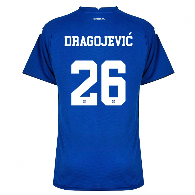 Danxen Män Serbien Vanja Dragojevic #26 Marin Röd Hemmatröja Matchtröjor 26-28 Tröjor T-Tröja