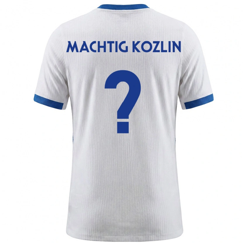 Danxen Män Slovenien Vid Mächtig Kozlin #0 Vit Blå Hemmatröja Matchtröjor 26-28 Tröjor T-Tröja