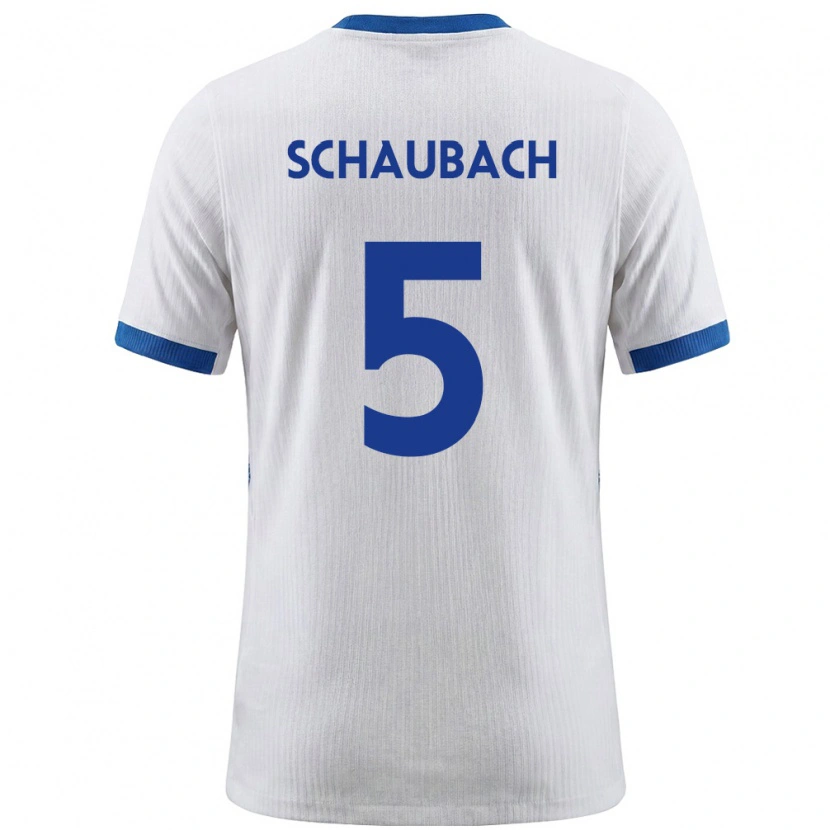 Danxen Män Slovenien Rok Schaubach #5 Vit Blå Hemmatröja Matchtröjor 26-28 Tröjor T-Tröja